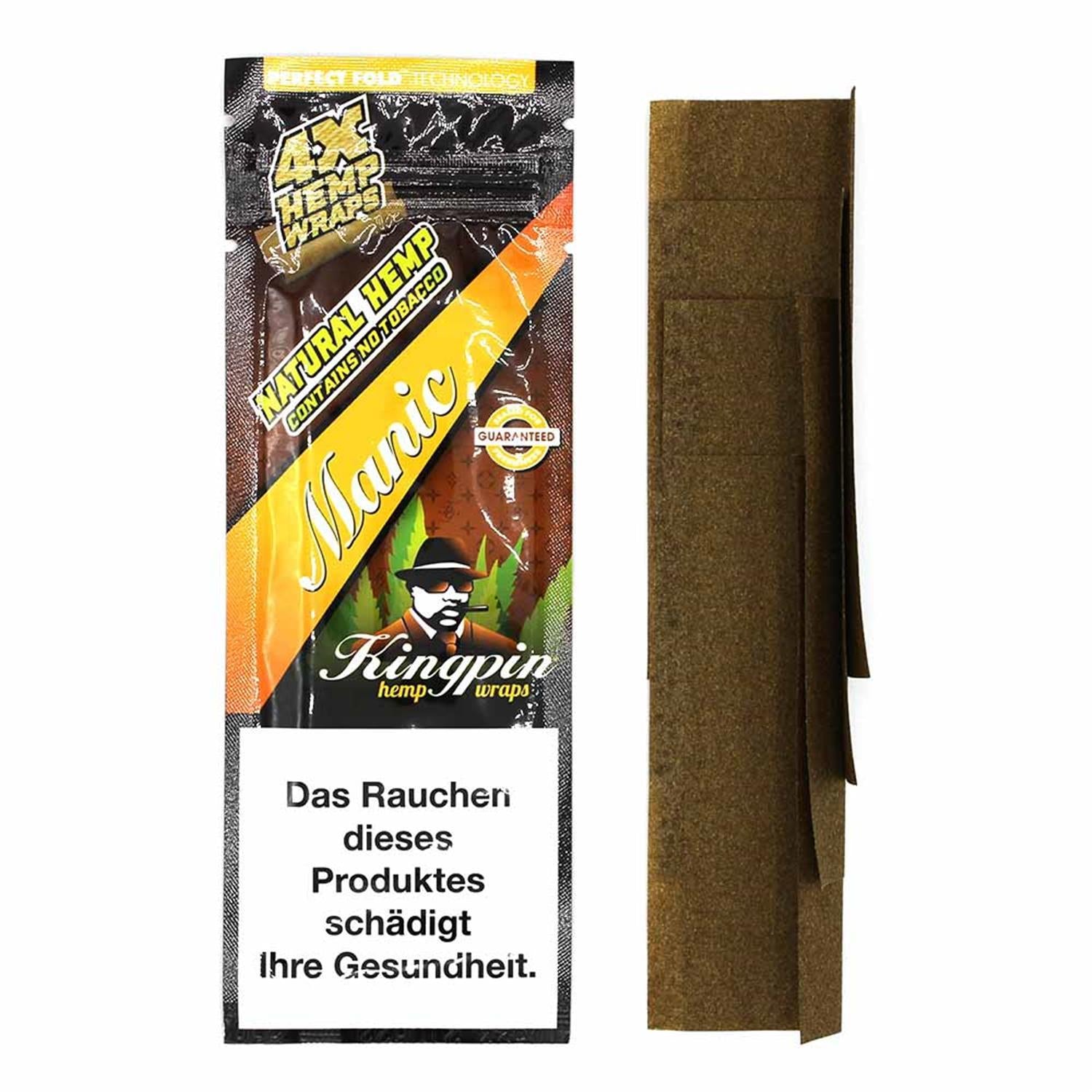 Kingpin Hemp Wraps Manic - 4x Kingpin